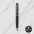 Ball Pen Bazaar Matt Black Ball Pen with Glossy Gold Clip | Twist Mechanism | Black Ink | 1 Pen + 1 Surprise Ball Pen Free