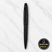 Ball Pen Bazaar Stylus Matt Black Ball Pen with Glossy Black Designer Clip | Twist Mechanism | Black Ink | Buy 1 Get 1 Surprise Ball Pen Free