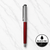 Metallic Glossy Red Ball Pen with Silver Cap | Openable Mechanism | Black Ink | Premium Metal Pen | 1 Pen with 1 Extra Refill