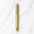 Ball Pen Bazaar Metallic Glossy Gold Triangle Roller Ball Pen | Openable Cap | Black Ink | 1 Pen + 1 Free Refill