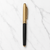 Ball Pen Bazaar Matt Black Ball Pen with Gold Magnetic Cap | Openable Mechanism | Black Ink | 1 Pen + 1 Extra Refill