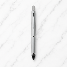Ballpen Bazaar 5 in 1 Multi Ink Ball Pen with Pencil | Matte Black Body & Black Clip | Click Mechanism | 2 Blue 1 Black 1 Red Ink + 0.5mm Mechanical Pencil