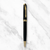 Ballpen Bazaar Matt Black Body Ball Pen with Glossy Gold Clip | Twist Mechanism | Smooth Blue Ink Writing Pen | Premium Executive Ballpoint Pen | 1 Pc