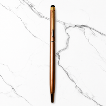 Set of 4 Stylus Metallic Glossy Rose Gold Ball Pens – Copper Clip