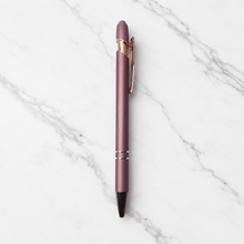BallPenBazaar Premium Matte Brown Ball Pens with Rose Gold Clip