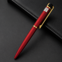 Ballpen Bazaar Set of 2 Metallic Glossy Red & Blue Twist Ball Pens with Gold Clip | Blue Ink | Includes 2 Free Cross Type Refills