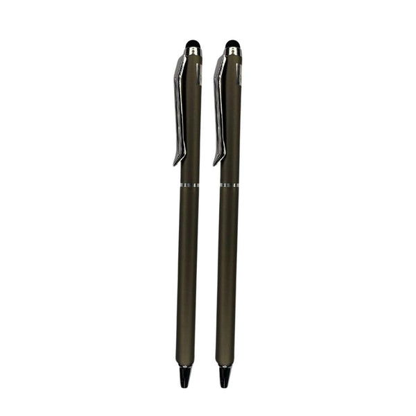 Grey Stylus Twist Ball Pen Combo – 2 Pens | BallPenBazaar