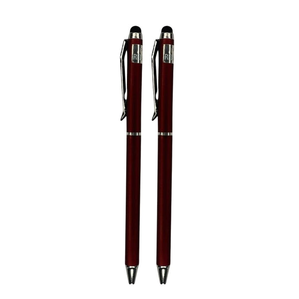 Maroon Stylus Twist Ball Pen Combo – 2 Pens | BallPenBazaar