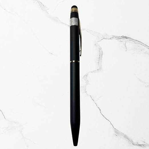 Matte Black Stylus Twist Ball Pen Combo – 2 Pens | BallPenBazaar