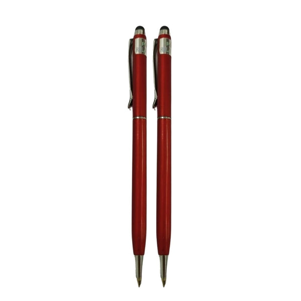 Red Stylus Twist Ball Pen Combo – 2 Pens | BallPenBazaar