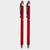 Combo of 2 Red Stylus Twist Ball Pens – Glossy Finish | Twist Mechanism