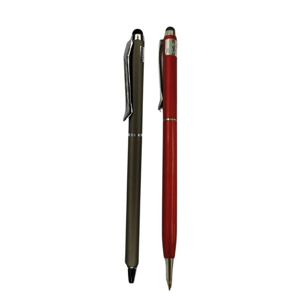 Stylus Twist Ball Pen Combo – Grey & Red | BallPenBazaar