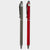 Combo of 2 Stylus Twist Ball Pens – Grey & Red Finish | Twist Mechanism