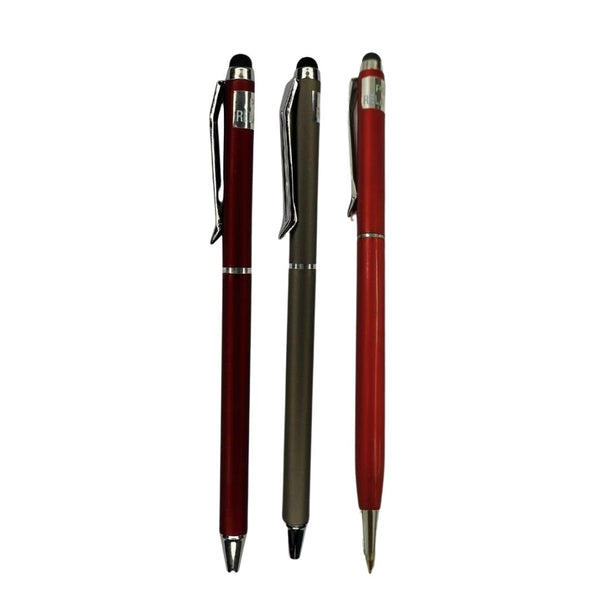 Stylus Twist Ball Pen Combo – Red, Grey, Red-Gold | BallPenBazaar