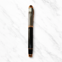 Designer Black Body Ball Pen with Gunmetal Cap & Golden Clip – Openable...