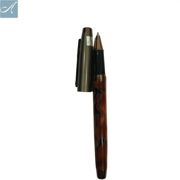 Glossy Designer Red Ball Pen – Silver Cap | Blue Ink | BallPenBazaar