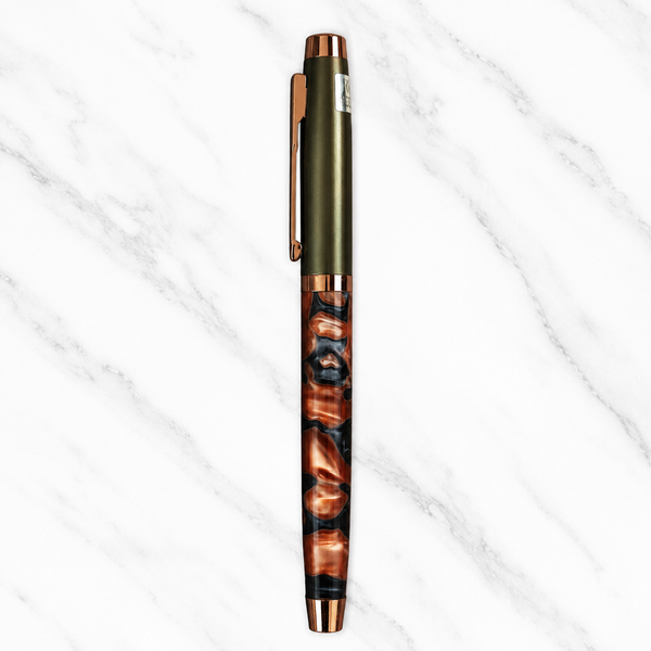 Glossy Designer Red Ball Pen – Silver Cap | Blue Ink