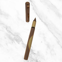 Designer Wooden Ball Pen – Brown Clip Blue Ink | BallPenBazaar