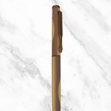 Designer Wooden Ball Pen – Brown Clip Blue Ink | BallPenBazaar