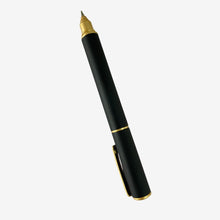 Fellowship Jotter Matt Black Body Ball Pen with Black Cap & Gold Clip | Back Press Mechanism | Blue Ink