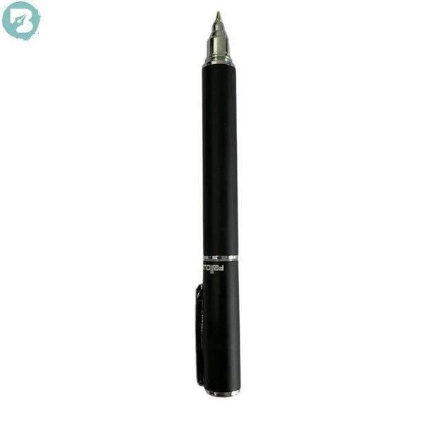 Fellowship Metallic Black Jotter Pen – Blue Ink | BallPenBazaar