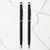 Glossy Black Color Stylus Ball Pen – Twist Mechanism | Blue Ink