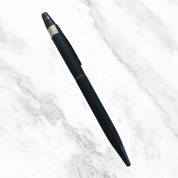 Glossy Blue Ball Pen – Twist Mechanism | Smooth Writing with Glycer 0.6mm Blue Ink