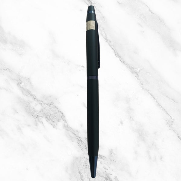 Glossy Blue Ball Pen – Twist Mechanism | Smooth Writing with Glycer 0.6mm Blue Ink