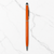 Metallic Glossy Orange Ball Pen – Mobile Touch Tip | Twist Mechanism