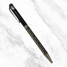 Golden and Black Engraved Ball Pen – Twist Mechanism | Smooth Black Ink | Elegant Design