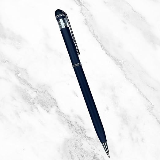 Gunmetal and Silver Ball Pen – Blue Ink | BallPenBazaar