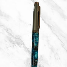 Gunmetal and Designer Blue Ball Pen – Twist Mechanism | Smooth Writing with Glycer 0.6mm Blue Ink