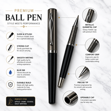Gunmetal Silver Ball Pen – Smooth Writing | BallPenBazaar