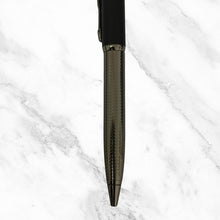 Gunmetal & Silver Twist Pen – Smooth Black Ink | BallPenBazaar