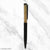 Innovative Personalized Gold Flake Roller Ball Pen | Premium Metal Black Body