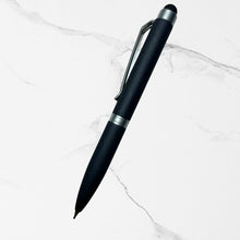 Stylus Matte Gunmetal Mini Ball Pen with Silver Clip | Premium Twist Mechanism | Smooth Blue Ink | Compact Stylish Pen