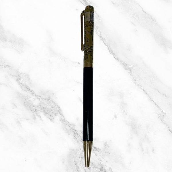 Black & Gold Ball Pen – Blue Ink | Premium Twist Design |BallPenBazaar