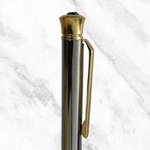 Luxury Dual-Tone Mini Ball Pen – Green & Silver with Gold...