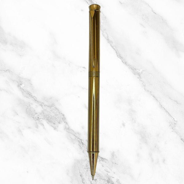 Gold Diamond Ball Pen – Blue Ink | Executive Twist Pen | BallPenBazaar