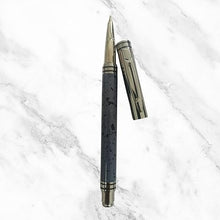 Marble Color Ball Pen with Silver Cap – Elegant Openable Design | Smooth Writing Blue Ink