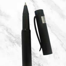 Matt Black Ball Pen – Glossy Clip | Smooth Blue Ink | Sleek & Stylish