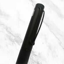 Matt Black Ball Pen – Glossy Clip | Smooth Blue Ink | Sleek & Stylish