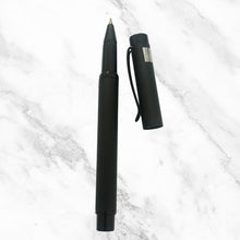 Matt Black Ball Pen – Glossy Clip | Smooth Blue Ink | Sleek & Stylish