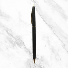 Matt Black Ball Pen – Twist Mechanism | Gold Clip