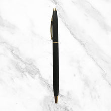 Matt Black Ball Pen – Twist Mechanism | Gold Clip | Smooth Blue Ink