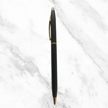 Matt Black Ball Pen – Twist Mechanism | Gold Clip | Smooth Blue Ink