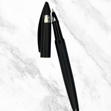 Matt Black Ball Pen with Glossy Black Grip – Blue Ink