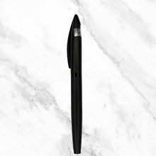 Matt Black Ball Pen with Glossy Black Grip – Blue Ink | BallPenBazaar