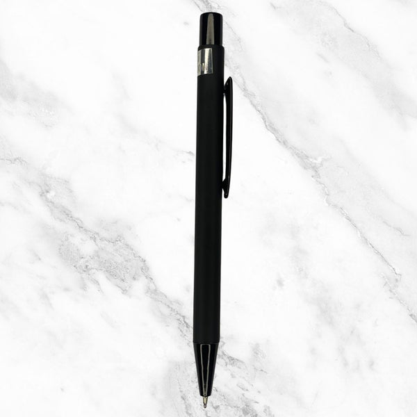 Matt Black Ball Pen – Blue Ink | BallPenBazaar