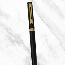 Matt Black Ball Pen – Gold Clip | Openable | Smooth Blue Ink
